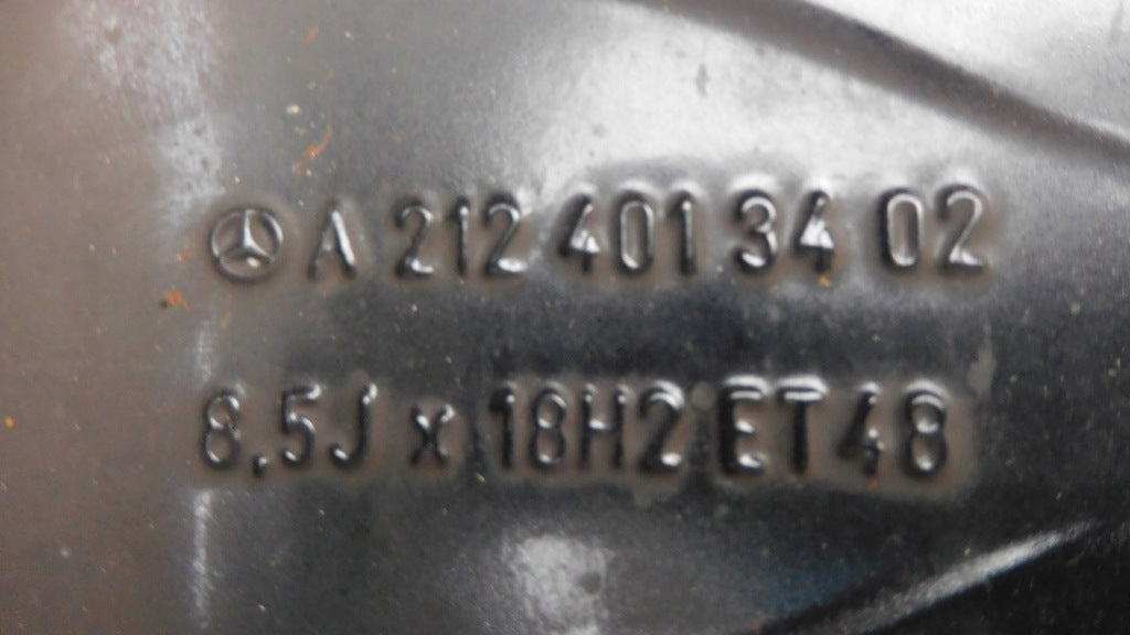 1x Alufelge 18 Zoll 8.5" 5x112 48ET Glanz Schwarz A2124013402 Mercedes-Benz W212 FEL7592298065oj