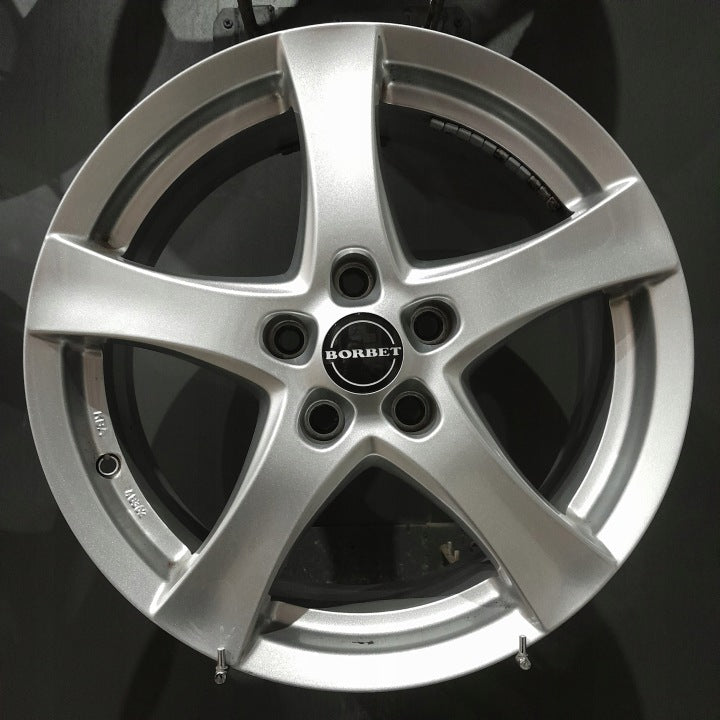 4x Alufelge 17 Zoll 7.0" 5x112 48ET Silber Seat Leon Golf VII II I Rim Wheel FEL4244174366oy