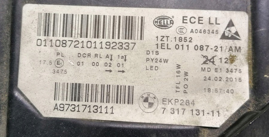 Frontscheinwerfer BMW F11 7317131-11 Xenon Links Scheinwerfer Headlight SCH2527043072gc