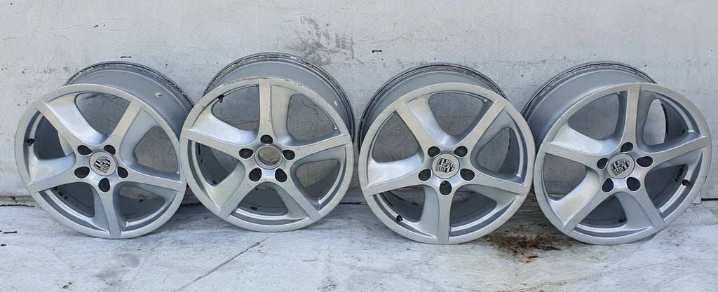 4x Alufelge 18 Zoll 8.0" 5x130 8JX18H2 Porsche Rim Wheel