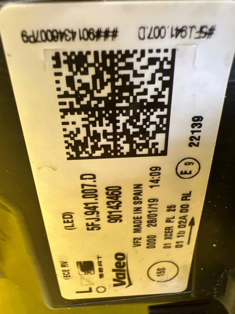 Frontscheinwerfer Seat Tarraco 5FJ941007D LED Links Scheinwerfer Headlight