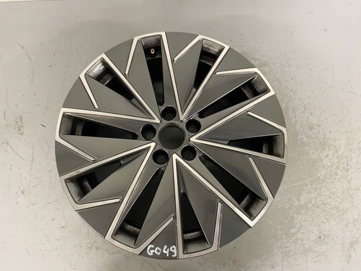 1x Alufelge 17 Zoll 6.5" 5x100 40ET Glanz Schwarz 658601025A Skoda Scala FEL9293298927wt