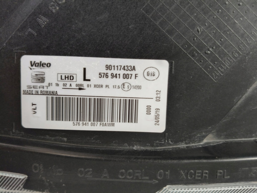 Frontscheinwerfer Seat Ateca 576941007F Full LED Links Scheinwerfer Headlight SCH4553909358yf