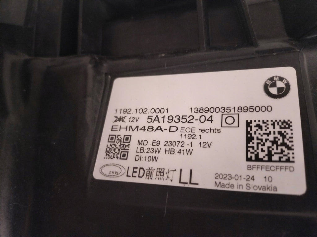 Frontscheinwerfer BMW 4 G22 G82 G23 G26 5A19352-04 LED Rechts Headlight SCH2681787662za