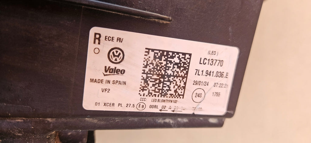 Frontscheinwerfer VW Multivan 7L1941036E LED Rechts Scheinwerfer Headlight SCH7808781564pu