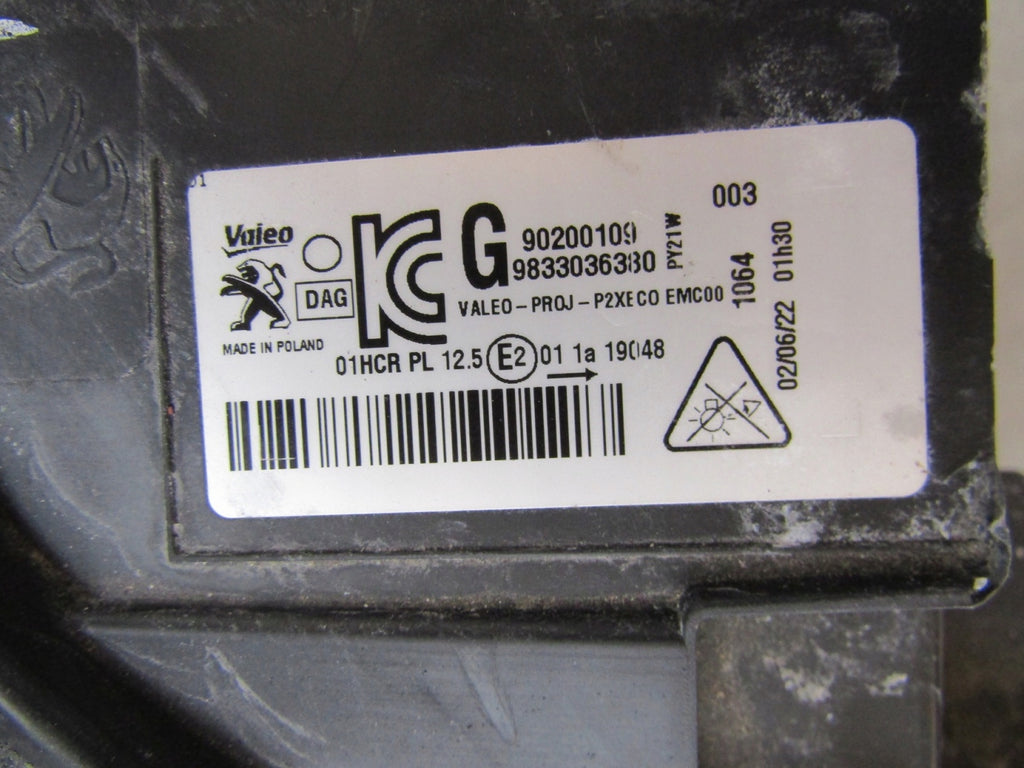 Frontscheinwerfer Peugeot 208 II 9833036380 LED Links Scheinwerfer Headlight SCH8372449626ei