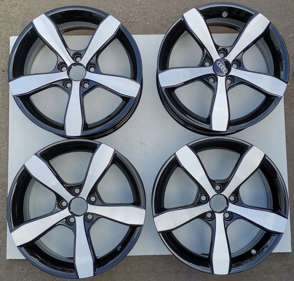 4x Alufelge 16 Zoll 6.0" 5x100 30ET Glanz Schwarz 8X0071496 Audi A1 Rim Wheel FEL9739517741ok
