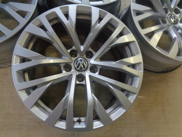 4x Alufelge 18 Zoll 8.0" 5x112 25ET Glanz Silber 760601025H VW Touareg Rim Wheel FEL5146778356tk
