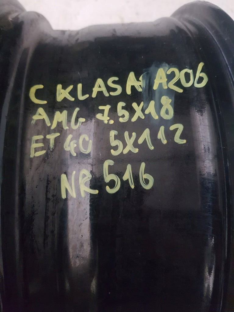 1x Alufelge 18 Zoll 7.5" 5x112 40ET Glanz Schwarz A2064011700 Mercedes-Benz W206 FEL4344844599px