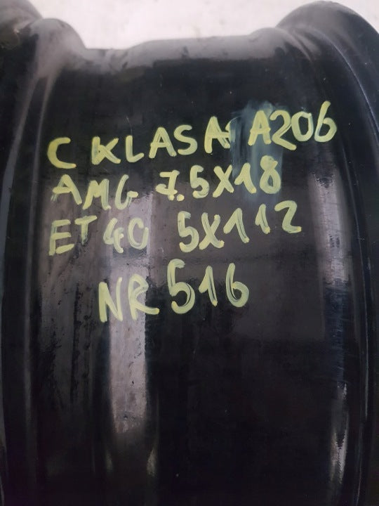 1x Alufelge 18 Zoll 7.5" 5x112 40ET A2064011700 Mercedes-Benz W206 Rim Wheel FEL4344844599px