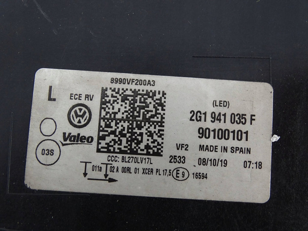 Frontscheinwerfer VW Polo 2G1941035F Links Scheinwerfer Headlight