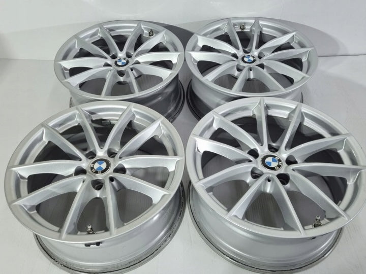 4x Alufelge 17 Zoll 7.5" 5x112 27ET Glanz Silber BMW Rim Wheel FEL7337409655ej