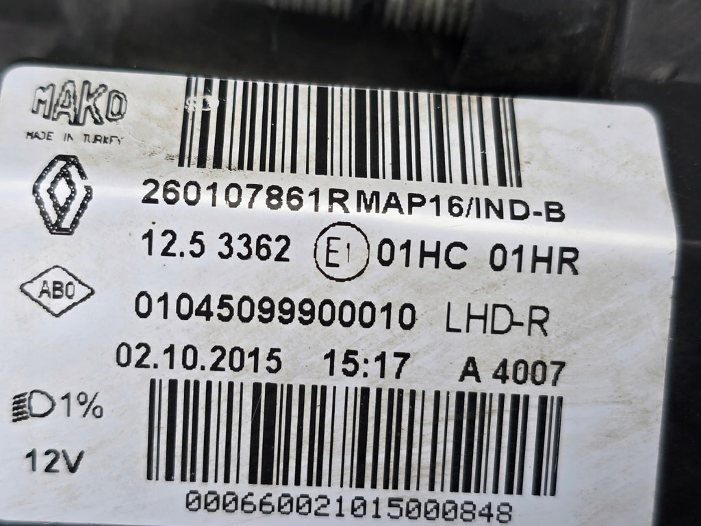 Frontscheinwerfer Renault Clio I 260107861 Rechts Scheinwerfer Headlight SCH4516275945ky
