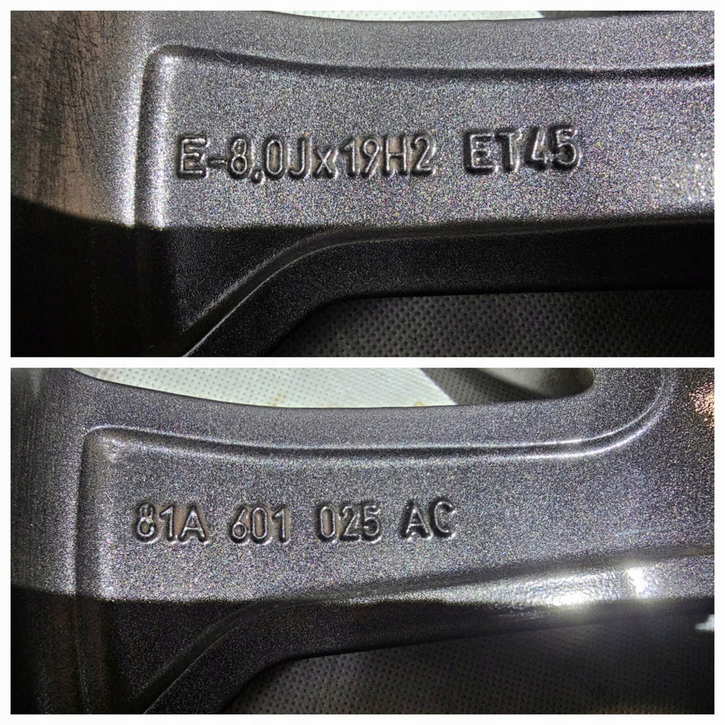 1x Alufelge 19 Zoll 8.0" 5x112 45ET 81A601025AC Audi Q2 Rim Wheel