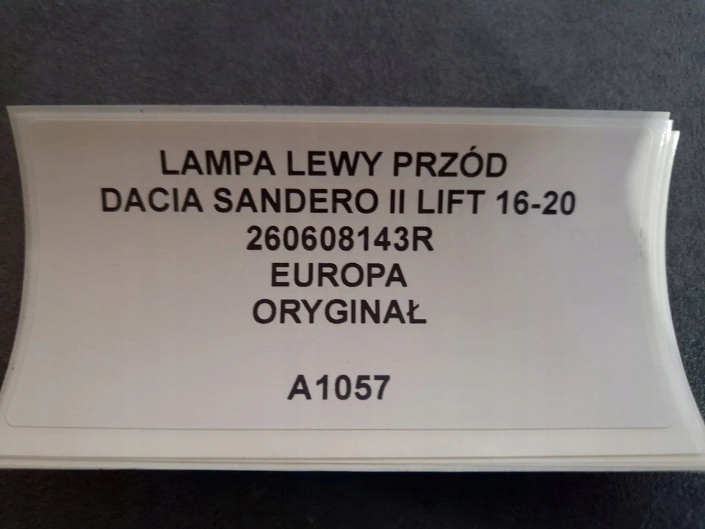Frontscheinwerfer Dacia Sandero II 260608143R Links Scheinwerfer Headlight