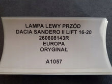 Load image into Gallery viewer, Frontscheinwerfer Dacia Sandero II 260608143R Links Scheinwerfer Headlight