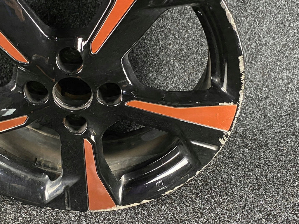 1x Alufelge 17 Zoll 6.5" 4x100 50ET Glanz Schwarz 40300-5FA5 Nissan Micra K14