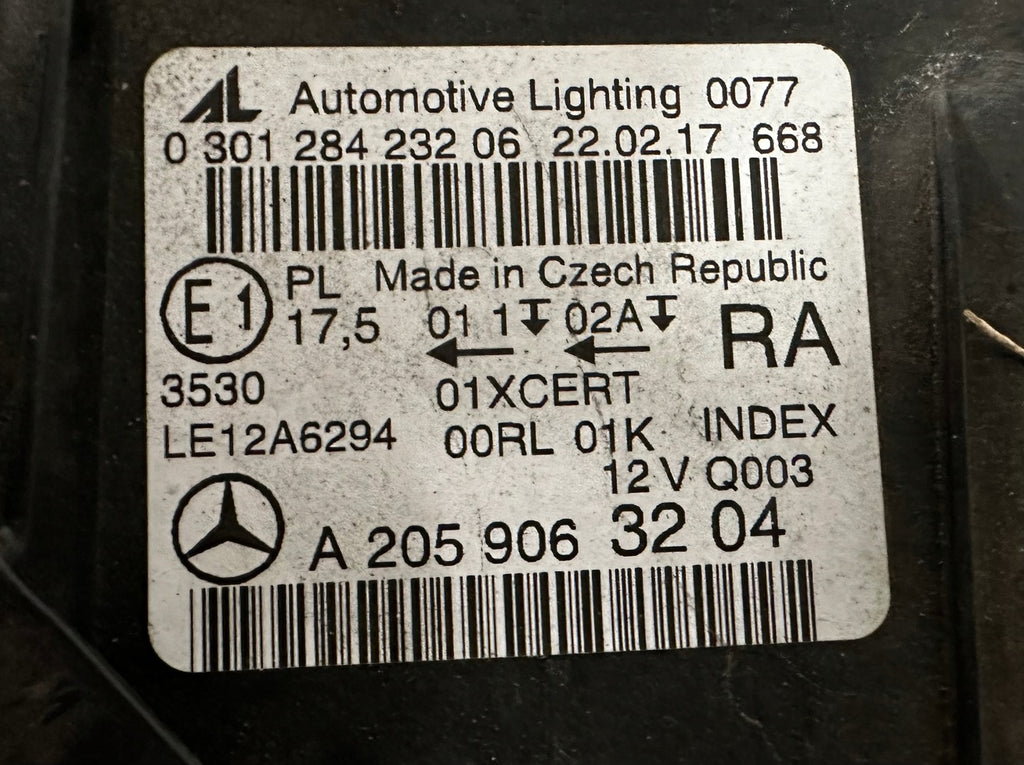 Frontscheinwerfer Mercedes-Benz W205 A2059063204 Rechts Scheinwerfer Headlight SCH3757010076dt