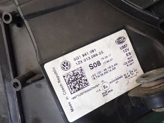 Frontscheinwerfer VW Golf VII 5G1941081 Full LED Links Scheinwerfer Headlight SCH8750997668pa