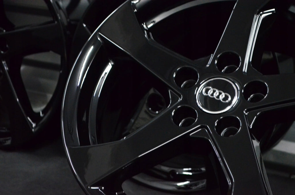 4x Alufelge 17 Zoll 7.5" 5x112 51ET Schwarz Audi A3 Golf I Rim Wheel FEL7817811352uj