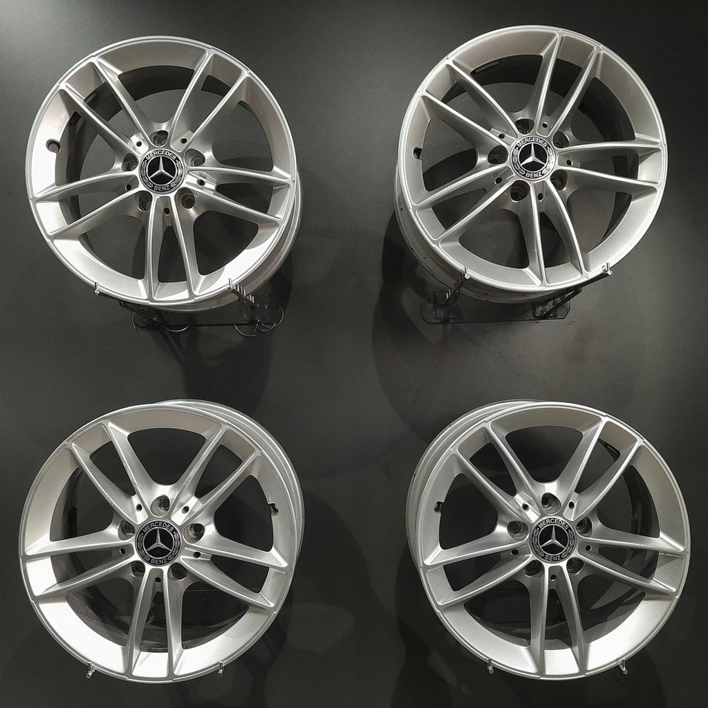 4x Alufelge 16 Zoll 6.5" 5x112 44ET Glanz Silber A1774010100 Mercedes-Benz W177 FEL5409234804ih