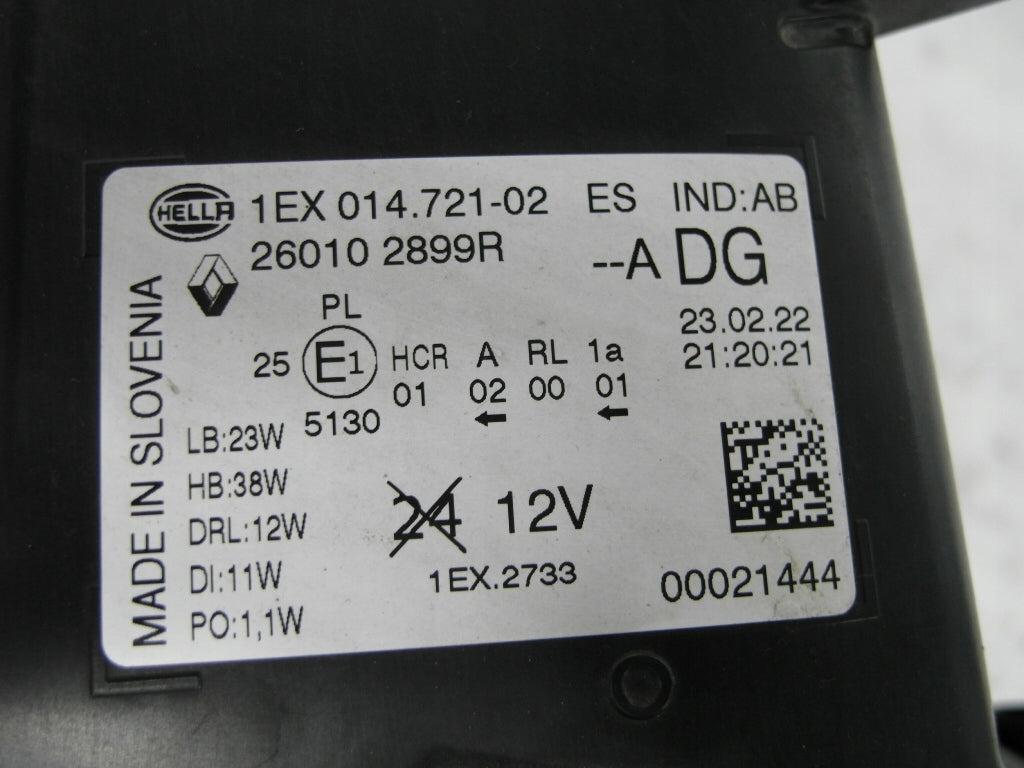 Frontscheinwerfer Renault Trafic 260102899R Full LED Rechts Headlight SCH7650063012bn