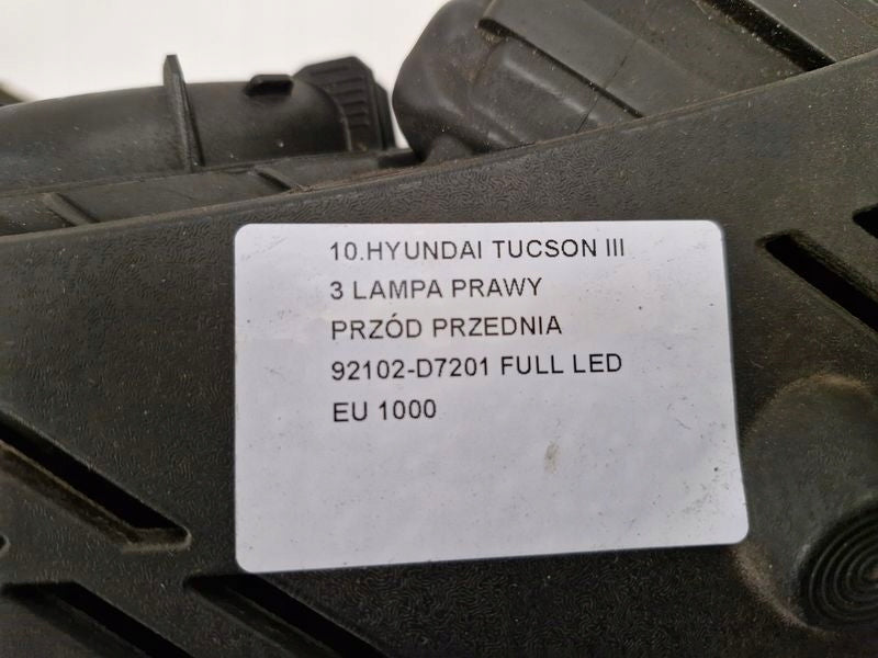 Frontscheinwerfer Hyundai Tucson 92102-D7201 LED Rechts Scheinwerfer Headlight SCH9615305751le