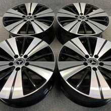 Laden Sie das Bild in den Galerie-Viewer, 4x Alufelge 18 Zoll 7.5" 5x112 52ET Glanz Schwarz A2464011800 Mercedes-Benz FEL7360322691pl