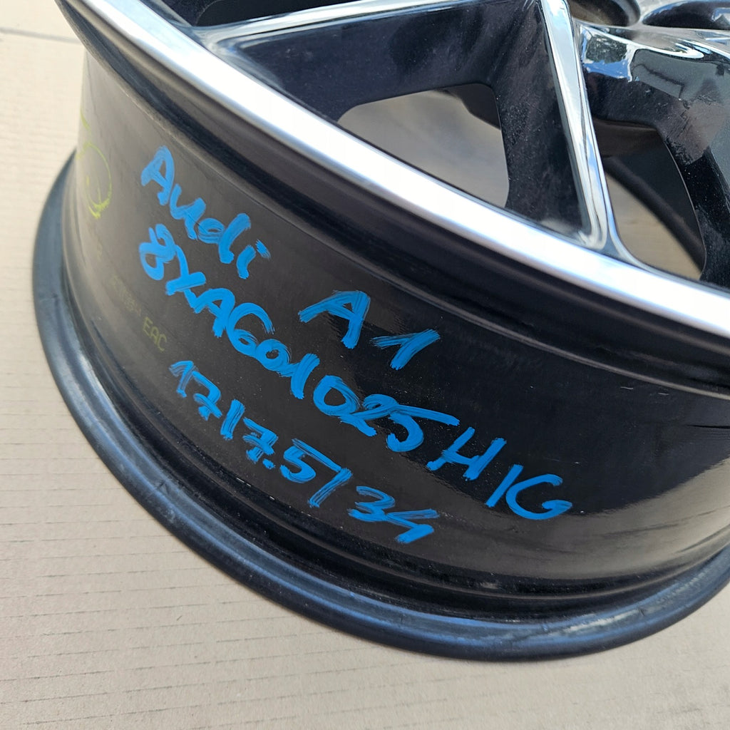 1x Alufelge 17 Zoll 7.5" 5x100 34ET Glanz 8XA601025H Audi A1 Rim Wheel FEL2319996930ee