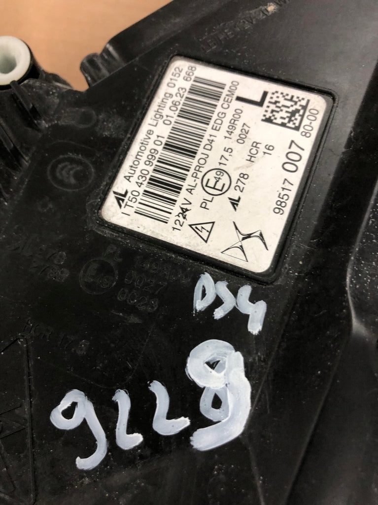 Frontscheinwerfer Citroën Ds4 9851700780 Links Scheinwerfer Headlight