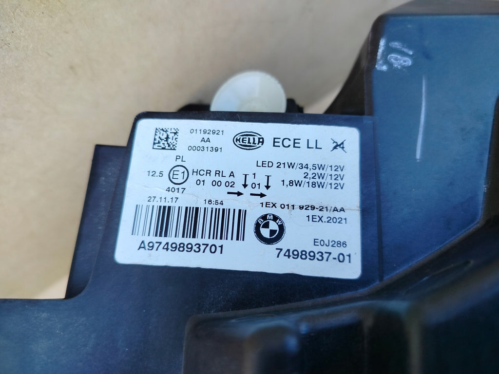 Frontscheinwerfer BMW F20 7498937 Full LED Links Scheinwerfer Headlight SCH8153168413yi