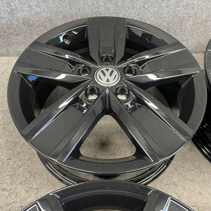 4x Alufelge 17 Zoll 7.0" 5x120 55ET Glanz Schwarz 7E0601025P VW Multivan FEL7203575149az