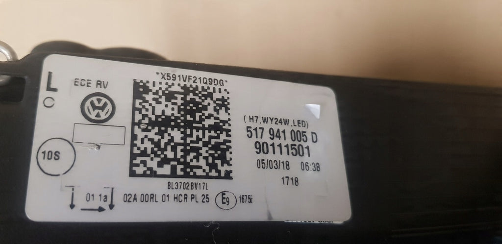 Frontscheinwerfer VW Sportsvan 517941005D Links Scheinwerfer Headlight