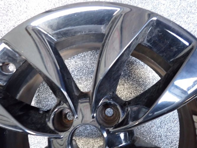 1x Alufelge 16 Zoll 6.5" 4x100 40ET Schwarz 0P072 Opel Corsa D Rim Wheel