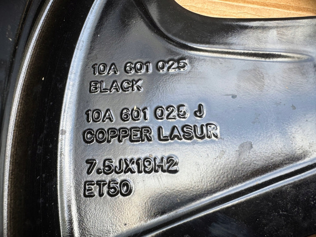 1x Alufelge 19 Zoll 7.5" 5x112 50ET 10A601025J Cupra Born I Rim Wheel FEL6042457167bl