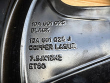 Load image into Gallery viewer, 1x Alufelge 19 Zoll 7.5" 5x112 50ET 10A601025J Cupra Born I Rim Wheel FEL6042457167bl