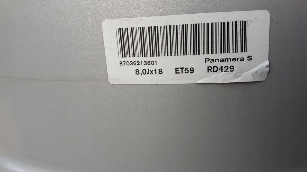 1x Alufelge 18 Zoll 8.0" 5x130 59ET 97036213601 Porsche Panamera Rim Wheel FEL7980291639pk