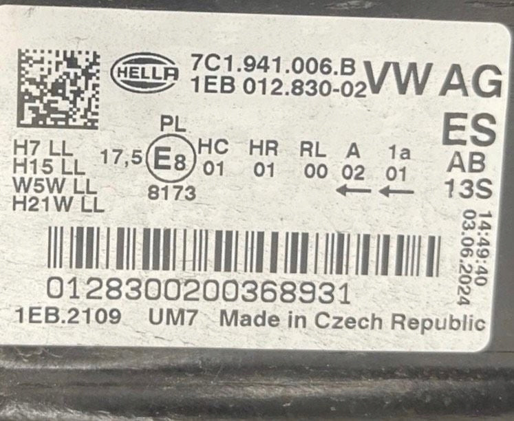 Frontscheinwerfer VW Crafter 7C1941005 Ein Satz Scheinwerfer Headlight SCH6109438994eb