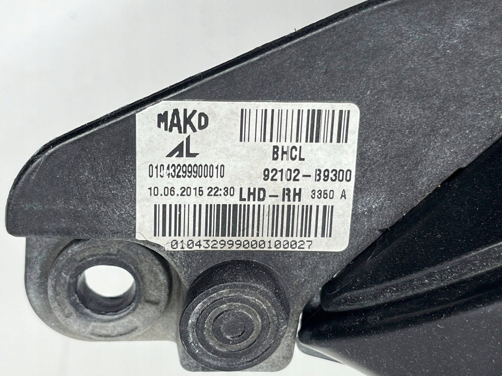 Frontscheinwerfer Hyundai I10 92102B9300 Rechts Scheinwerfer Headlight SCH5261580025fq