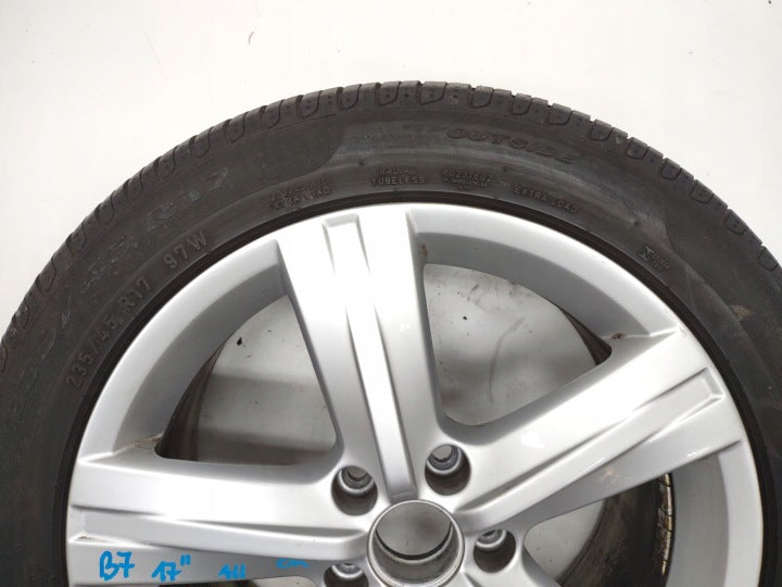 1x Alufelge 17 Zoll 7.5" 5x112 47ET 3AA601025E VW Scirocco Passat B7 Rim Wheel FEL3791654076ph