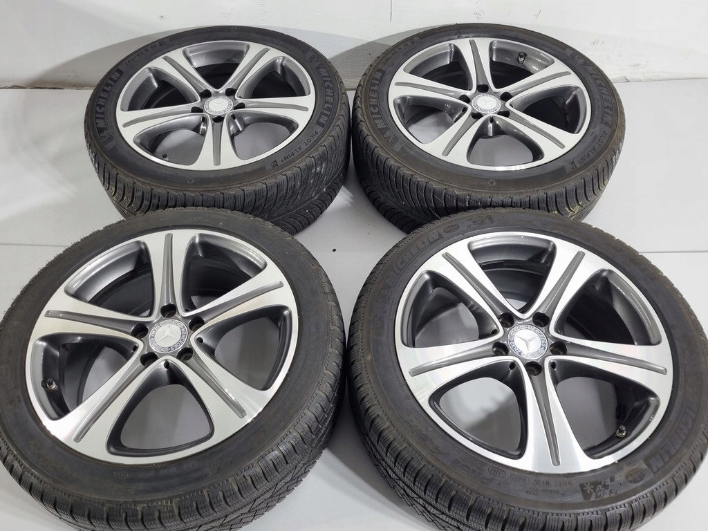 4x Alufelge 18 Zoll 8.0" 5x112 43ET Schwarz A2134011400 Mercedes-Benz Rim Wheel FEL4717754742ug