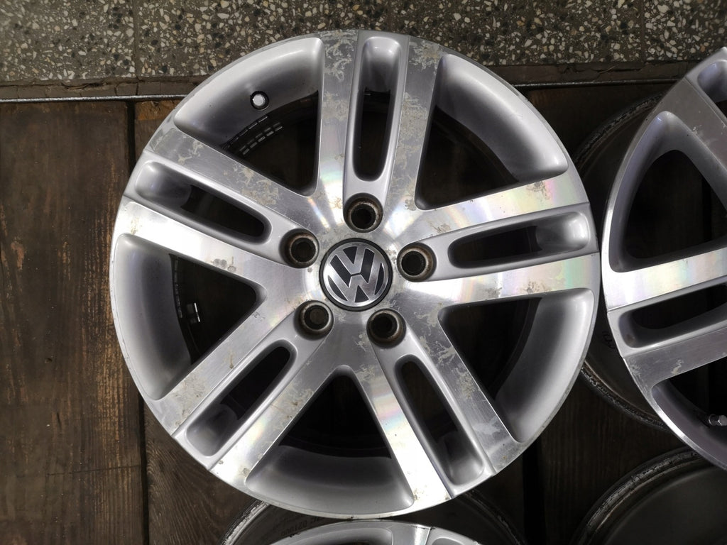 4x Alufelge 16 Zoll 6.5" 5x112 50ET Glanz Silber 1K0601025AJ VW Touran Rim Wheel FEL4910079252vo
