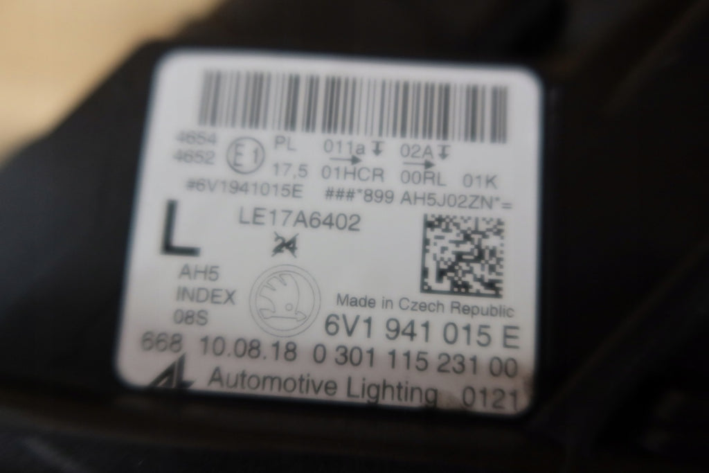 Frontscheinwerfer Skoda Fabia III 6V1941015E LED Links Scheinwerfer Headlight