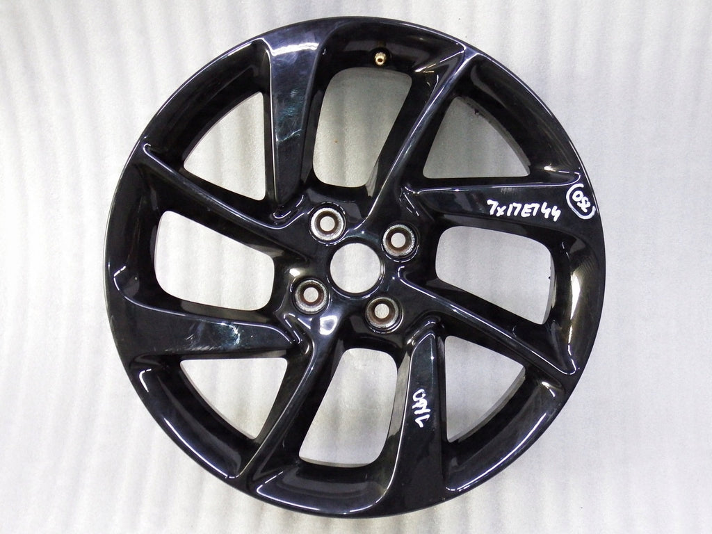 1x Alufelge 17 Zoll 7.0" 4x100 44ET Glanz Schwarz OP074K4 Opel Corsa Rim Wheel
