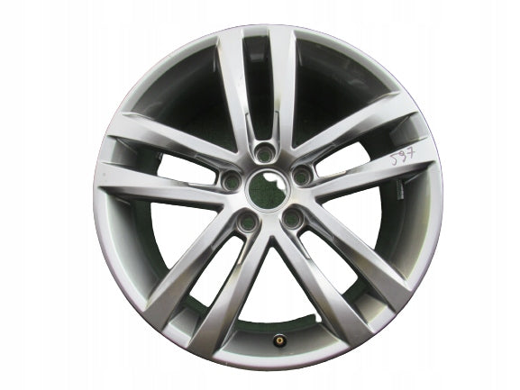 1x Alufelge 18 Zoll 7.5" 5x112 51ET Glanz Grau 5G0601025AF VW Golf Rim Wheel
