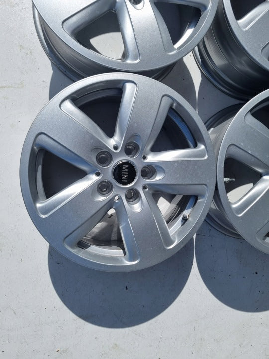 4x Alufelge 16 Zoll 7.0" 5x112 41ET Glanz Silber 6856029 Mini Clubman F54 I FEL9014716511fg