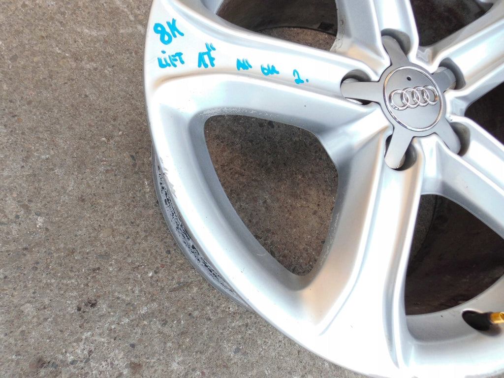 1x Alufelge 17 Zoll 7.5" 5x112 45ET Glanz Silber 8K0601025BK Audi A4 B8