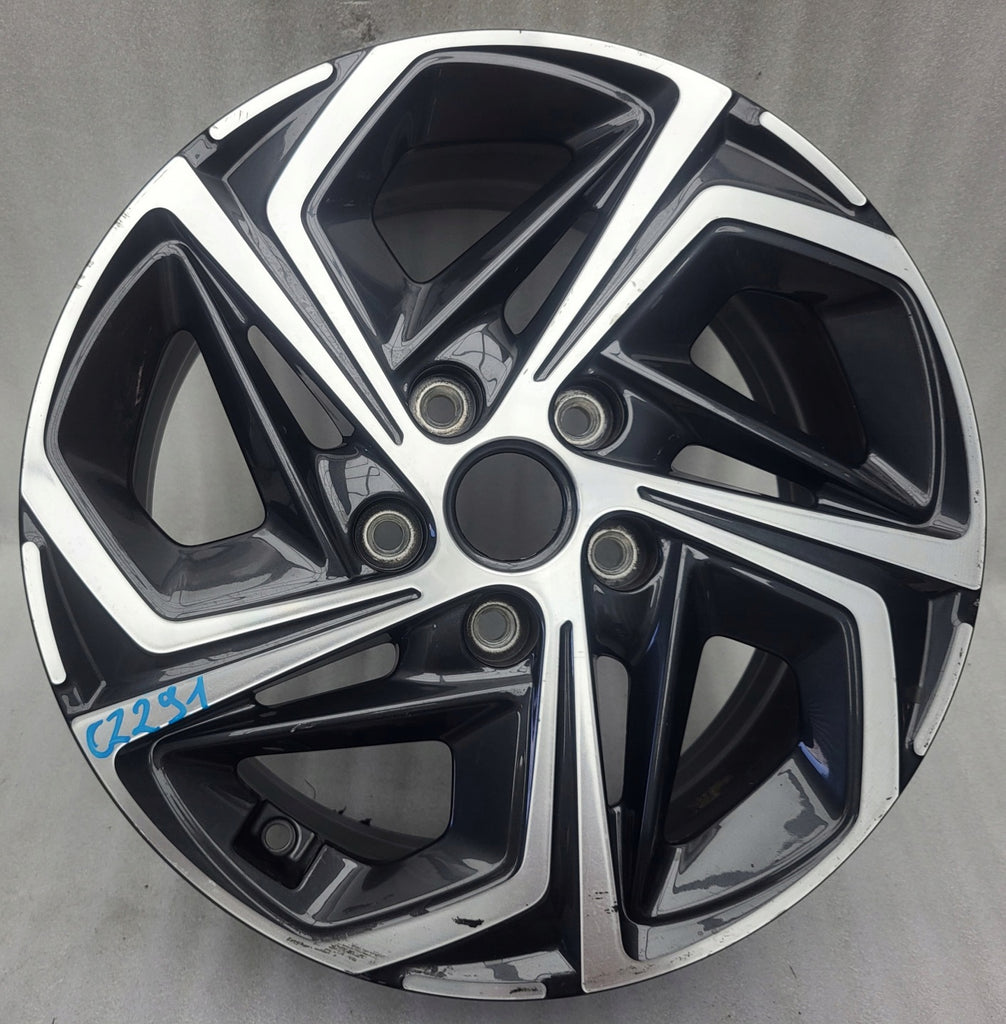 1x Alufelge 16 Zoll 6.5" 5x114.3 50ET Glanz Grau 52910-G4600 Hyundai Elantra Mg FEL5343037409mn