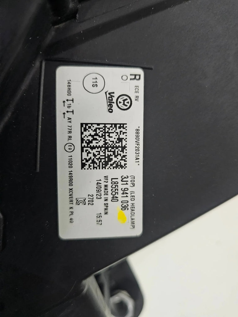 Frontscheinwerfer VW Passat 3J1941036 Rechts Scheinwerfer Headlight SCH1866640735uj