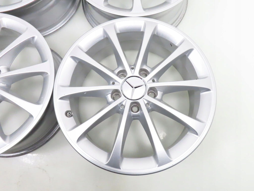 4x Alufelge 17 Zoll 6.5" 5x112 44ET Glanz Silber A1774010300 Mercedes-Benz W177 FEL2152078447py